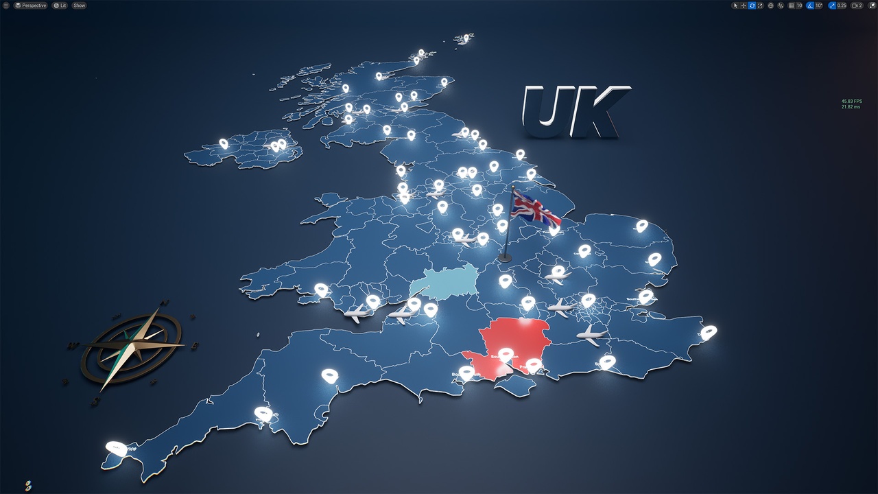 UK Map 70k 제품 등록을 위한 미디어 1개