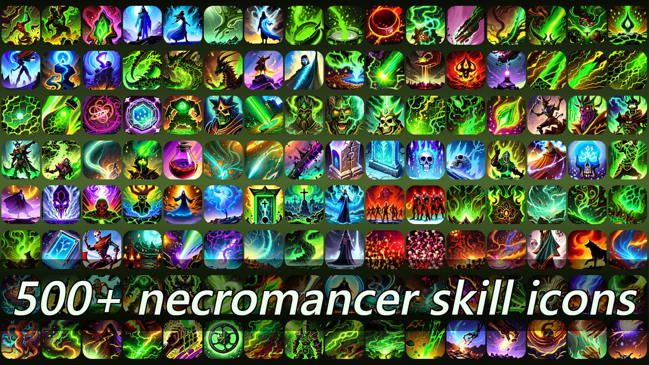Media 1 for listing 500+ necromancer skill icons