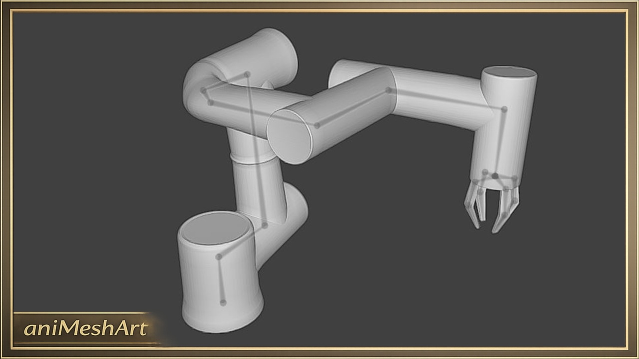 Media 1 for listing Rigged Robot Arm Industrial Mechanical Claw Animation Ready Asset