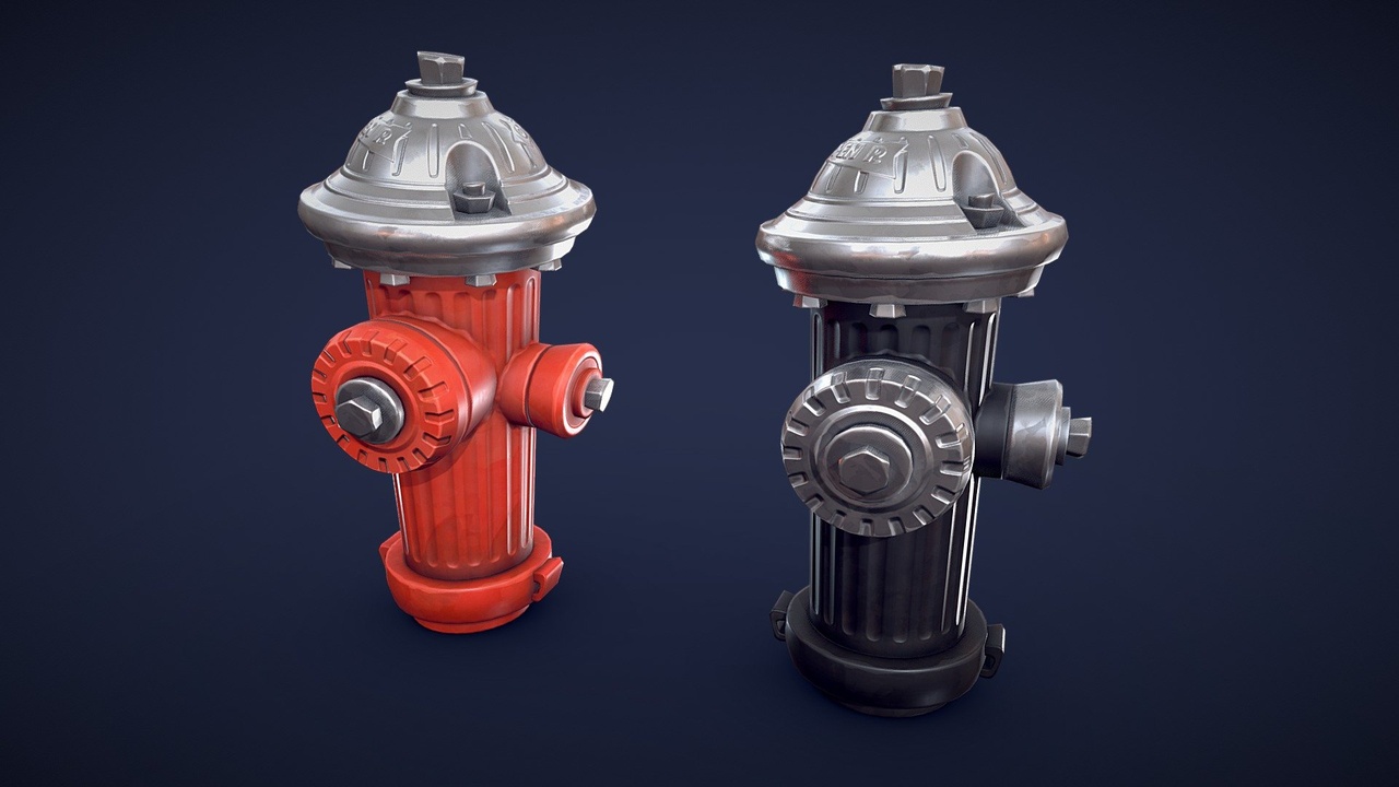 Media 1 for listing Stylized Fire Hydrant - Game Ready