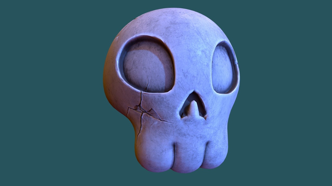 Media 1 for listing toon skull