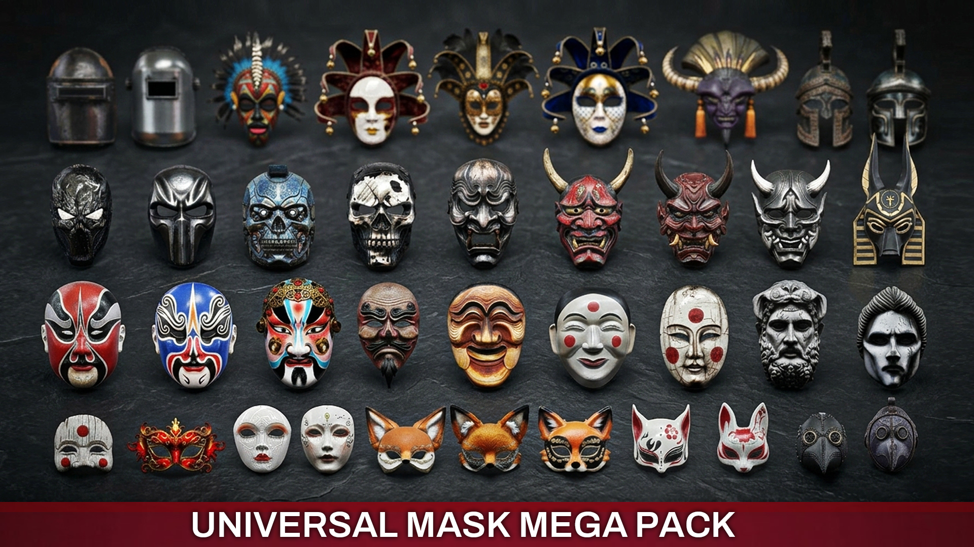 Universal Mask Mega Pack | Fab