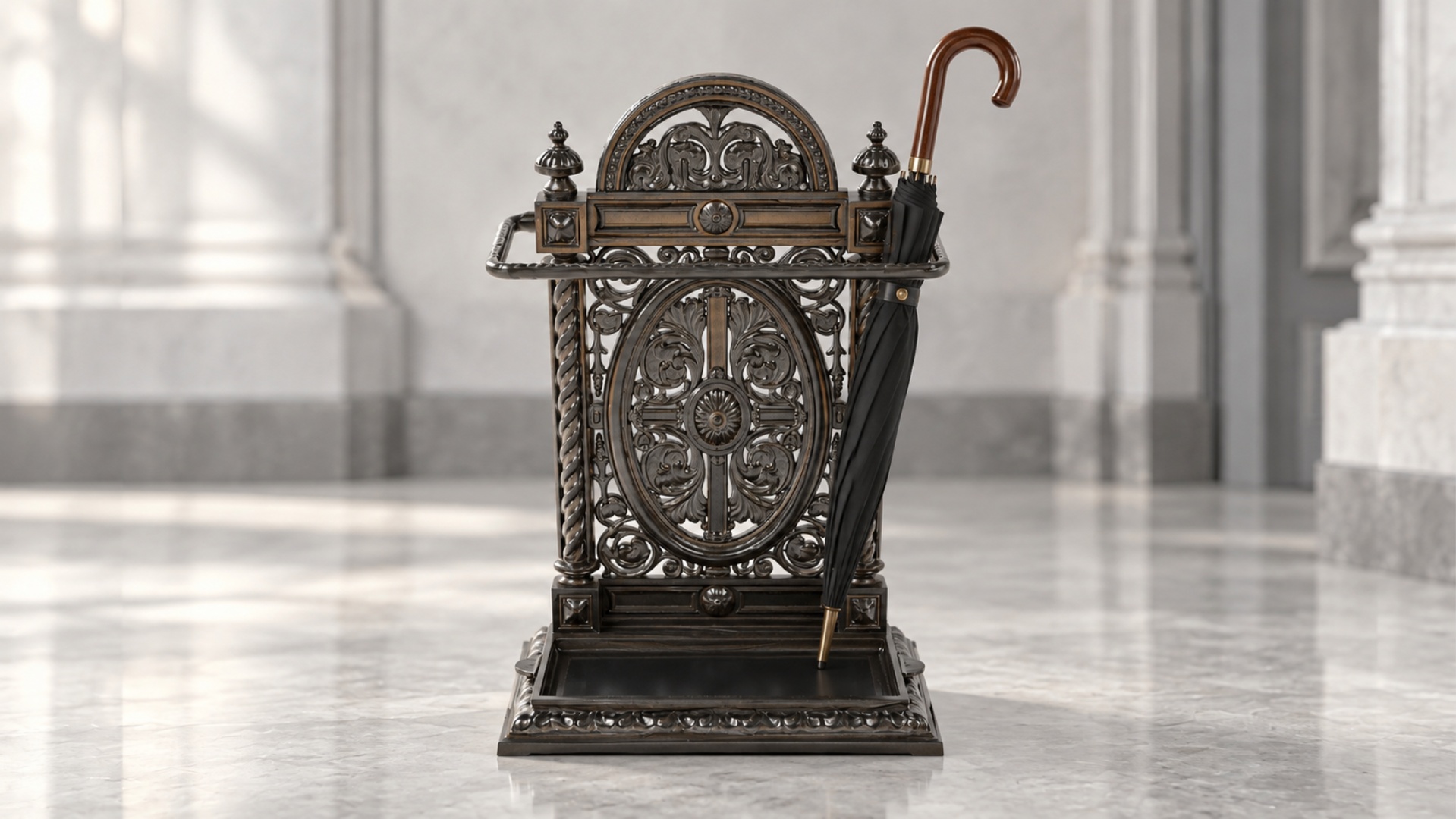 Media 1 for listing Victorian Cast Iron Umbrella Stand
