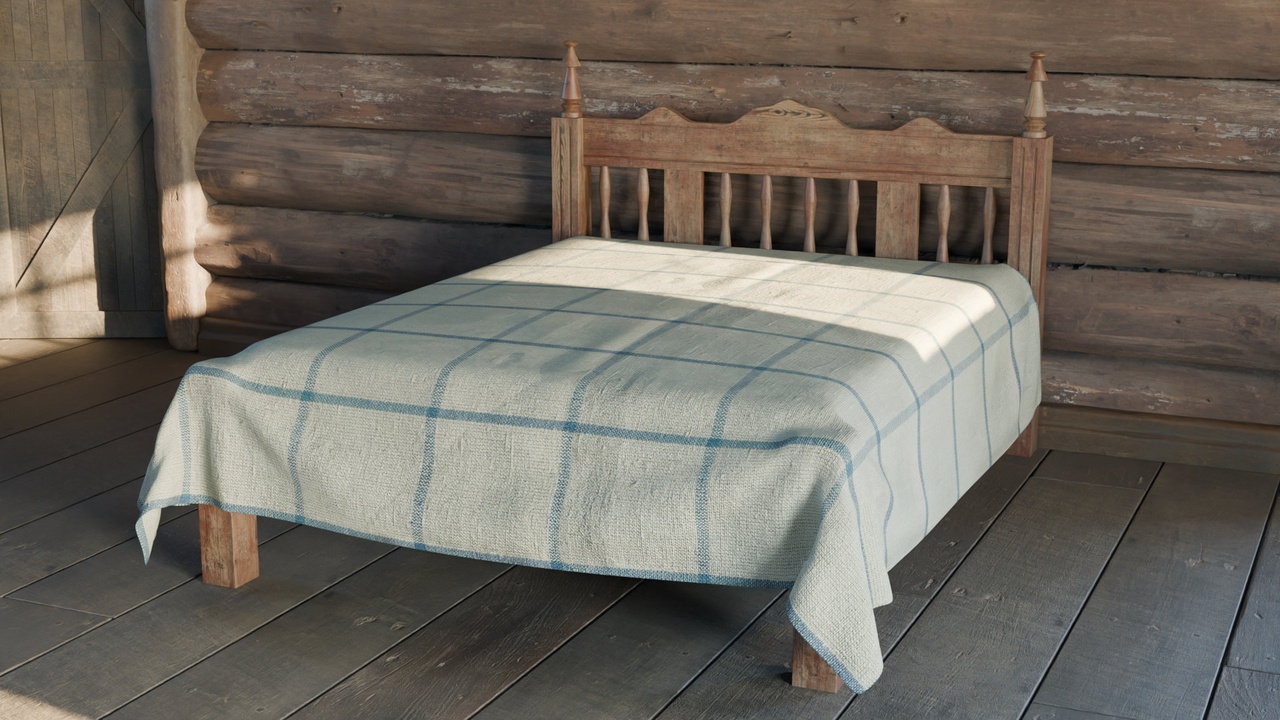 Media 1 for listing Rustic Bed Pack - Wooden Bed Furniture