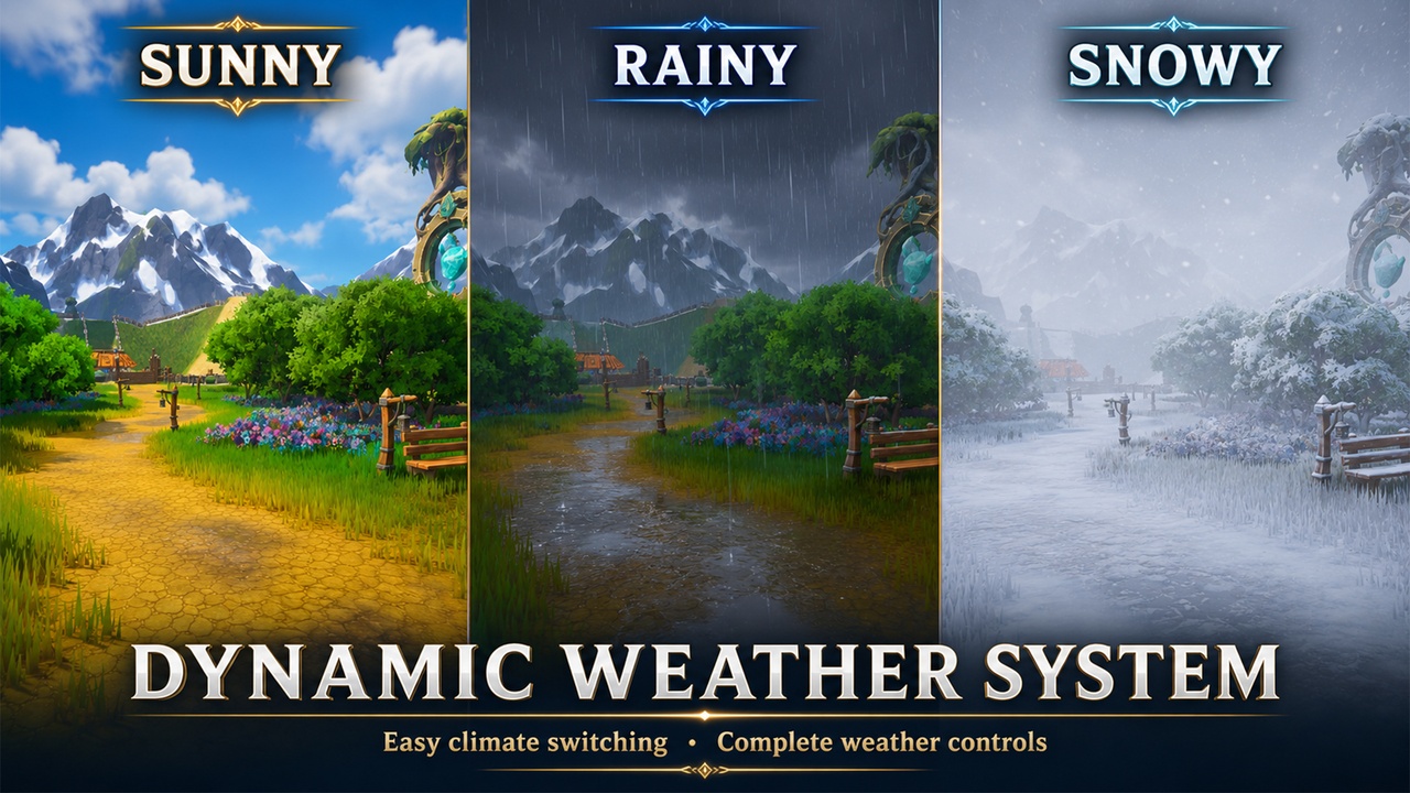 Media 1 for listing Stylized Kingdom Open World (+Weather System +Shader Anime)