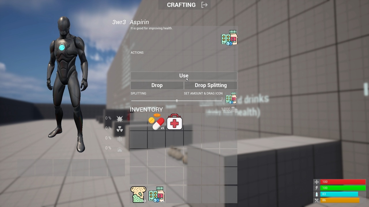 Survival Inventory (Replicated) 제품 등록을 위한 미디어 1개