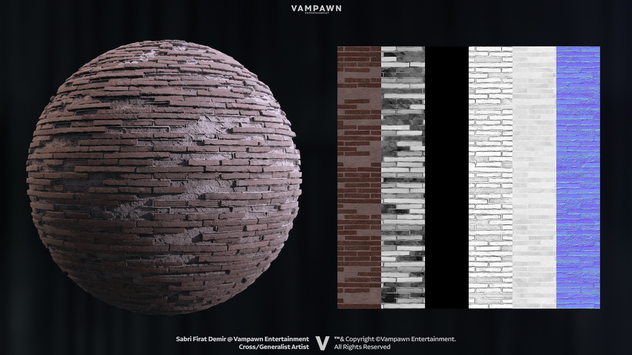 Media 1 for listing Ottoman Brick Wall Material – High-Quality Asset for Realistic Visualizations