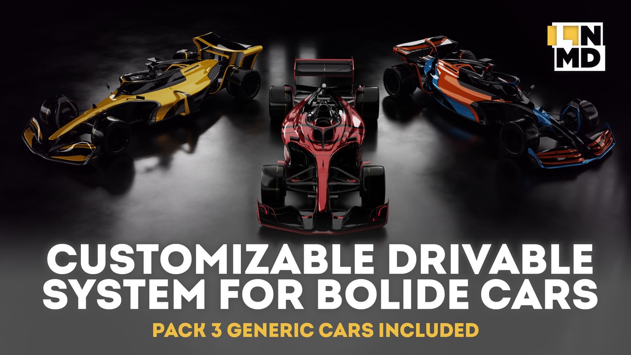 出品CUSTOMIZABLE BLUEPRINT CAR DRIVABLE SYSTEM WITH 3 BOLIDE CARSのメディア1