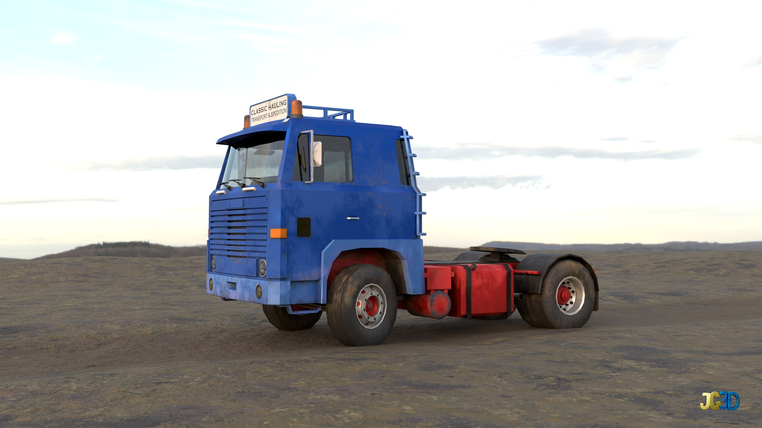 Media 1 for listing Classic European Semi Truck- 4k PBR