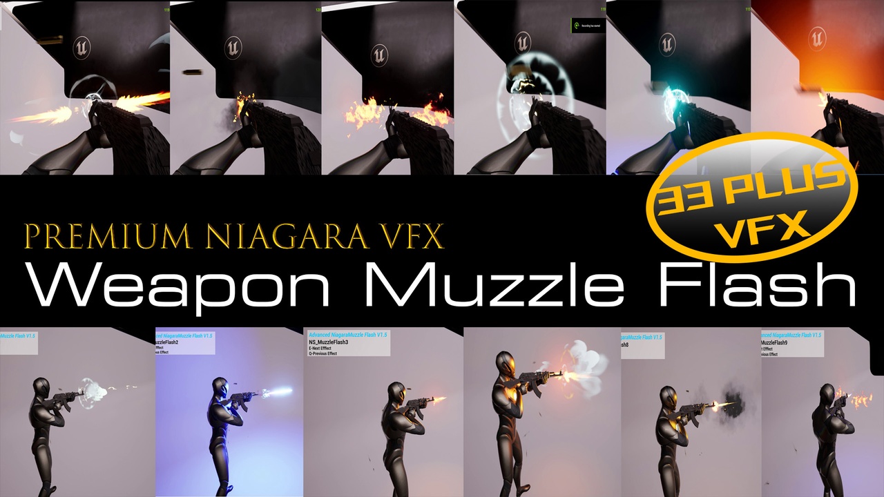 Media 1 for listing Niagara Weapon Muzzle Flash