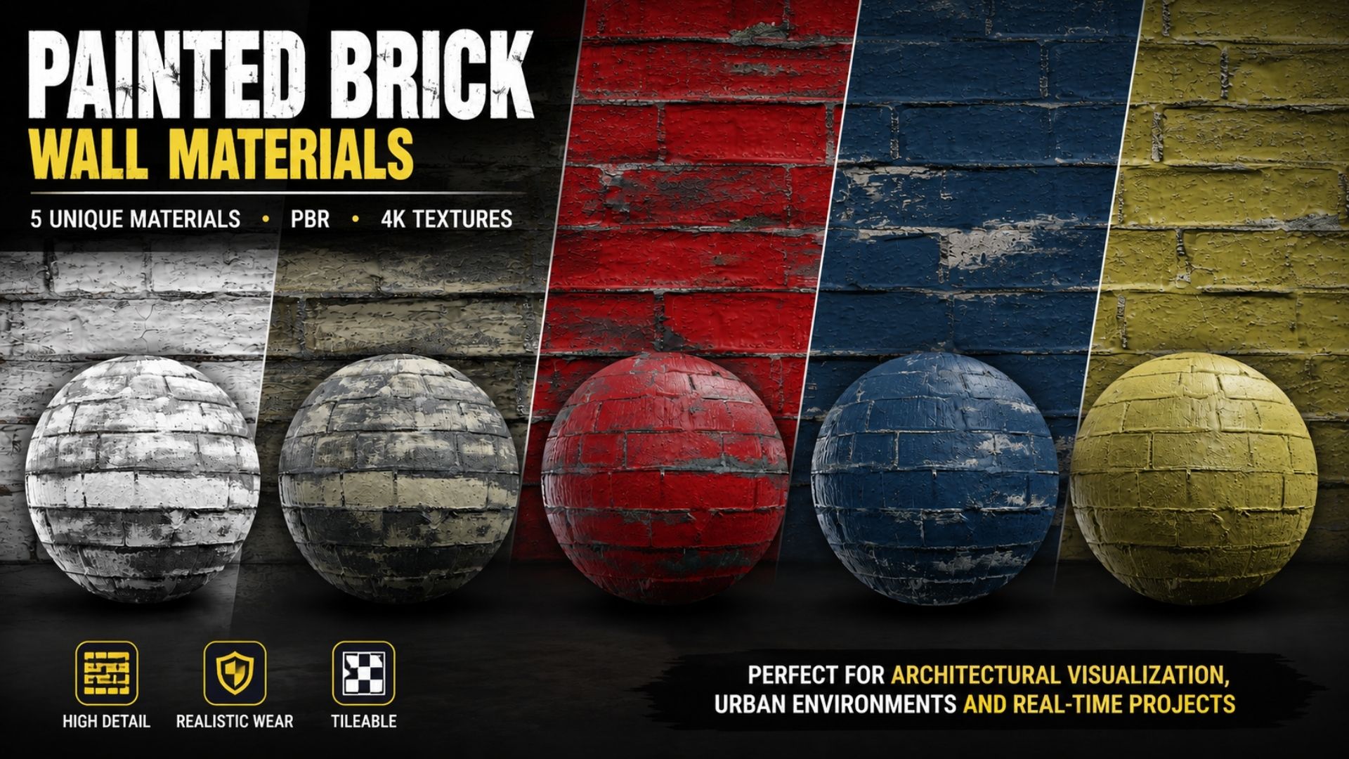 Painted Brick Wall Materials | Fab
