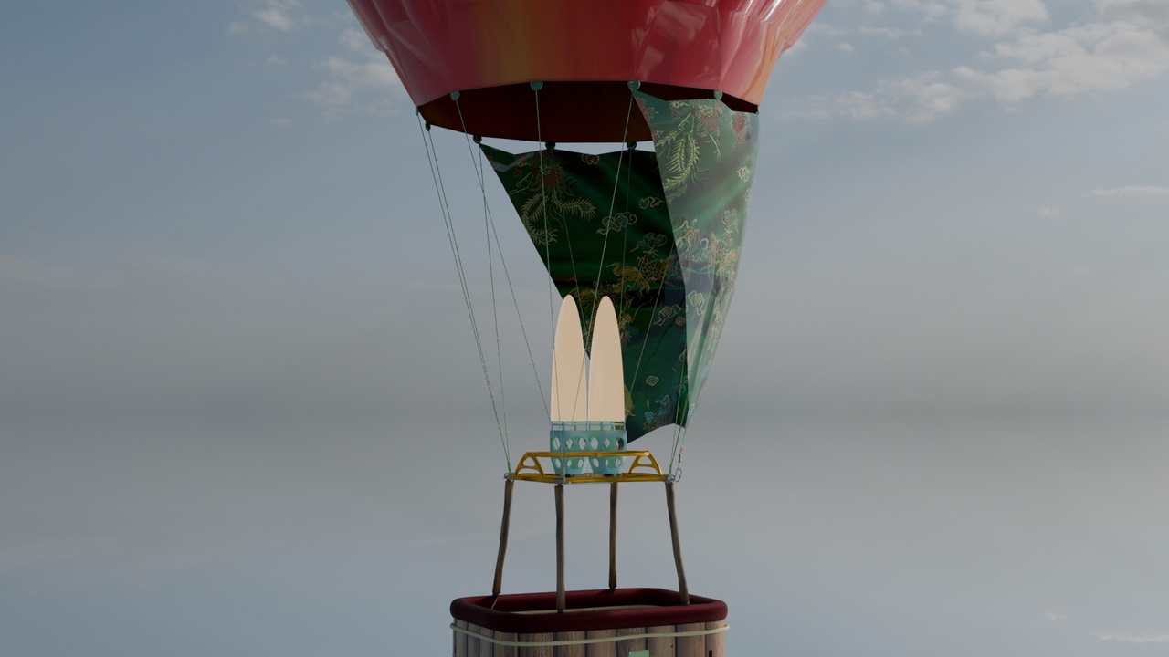Media 1 for listing Chinese Hot Air Balloon 3D Model