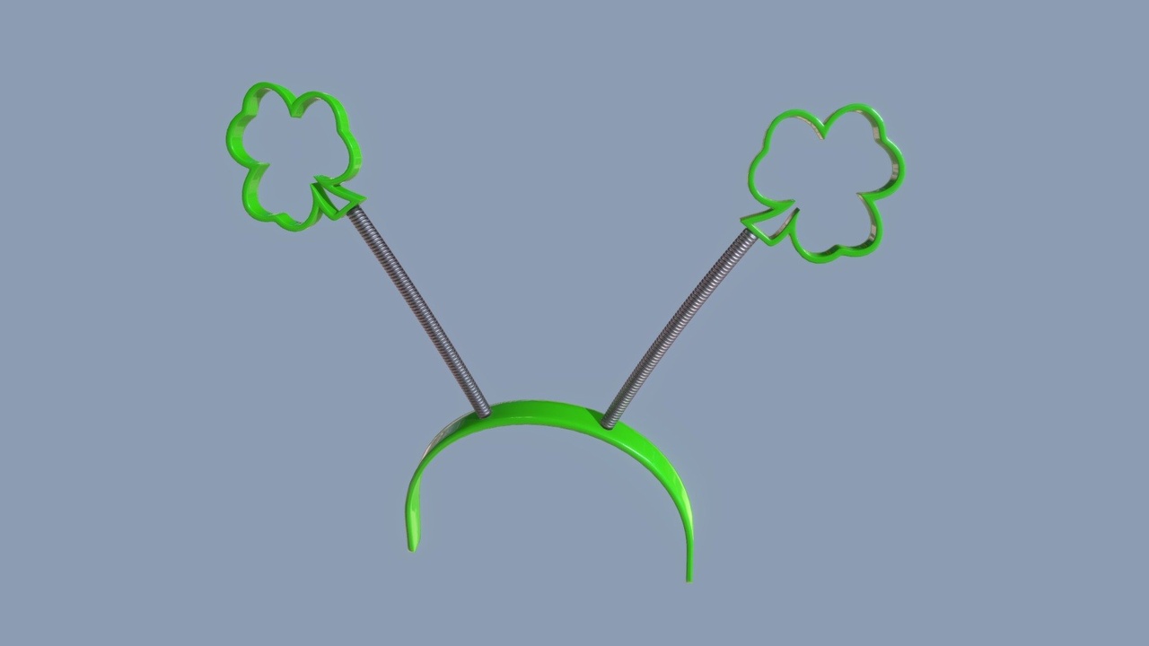 Media 1 for listing St. Patricks Day Shamrock Head Boppers