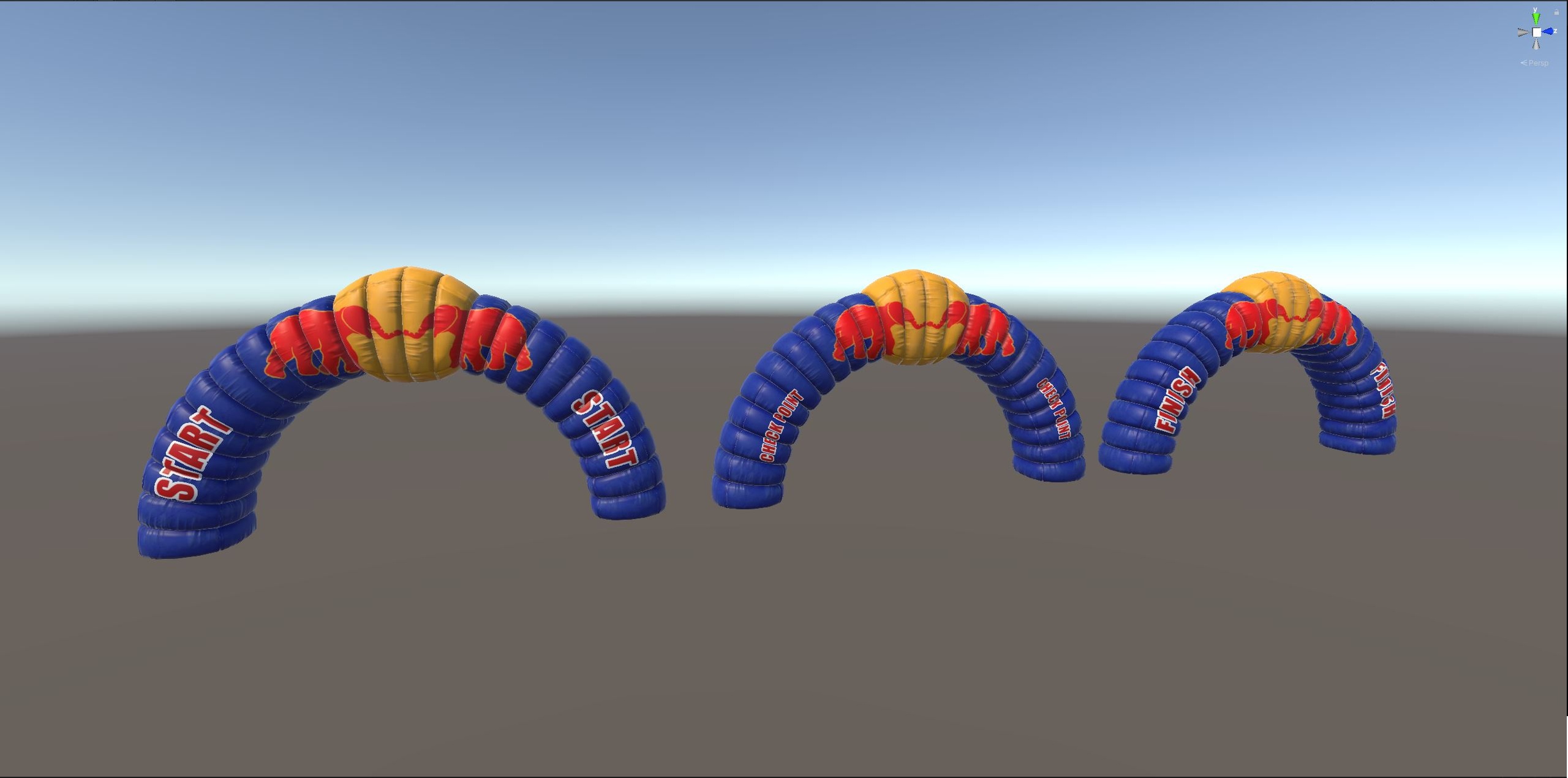 Media 1 for listing Start Finish CheckPoint Low-poly 3D model