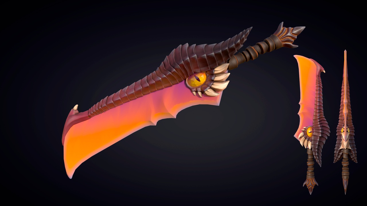 Media 1 for listing Stylized Fire Sword