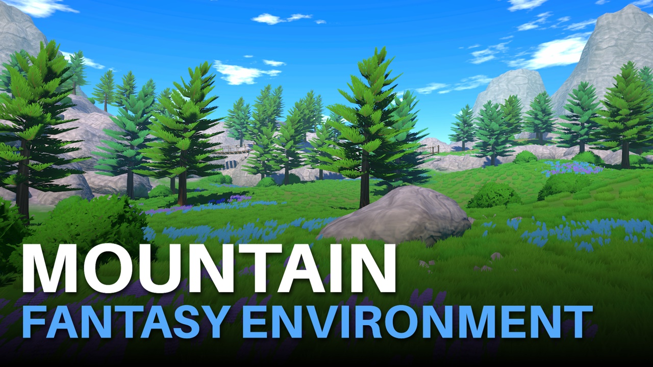 الوسائط 1 للقائمة Mountain - Stylized Fantasy Environment