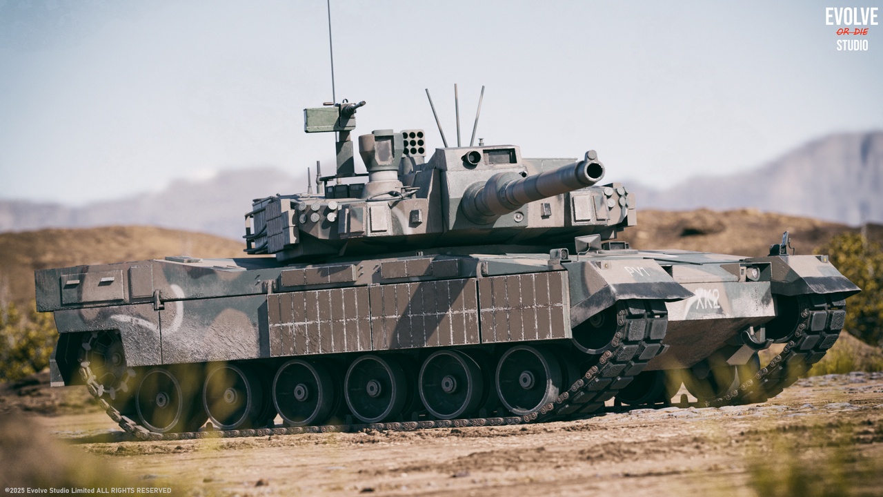 Media 1 for listing Tank Drivable K2 Battle Tank