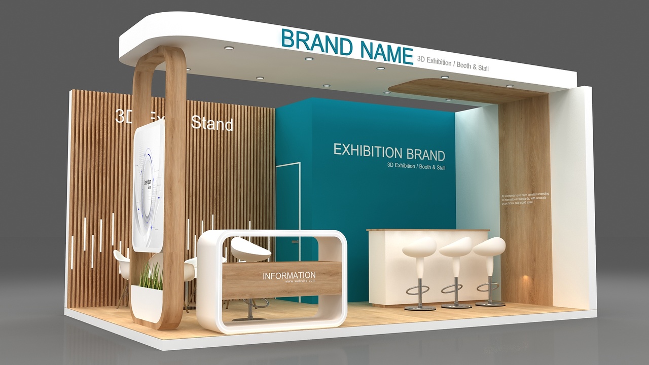 Media 1 for listing 3d exhibition booth stall