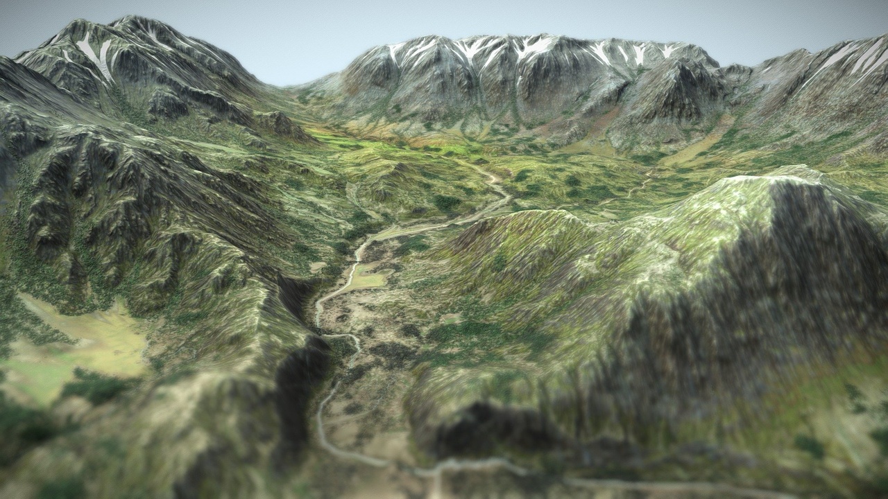 Media 1 for listing Rocky Mountain Valley Backdrop Terrain 2