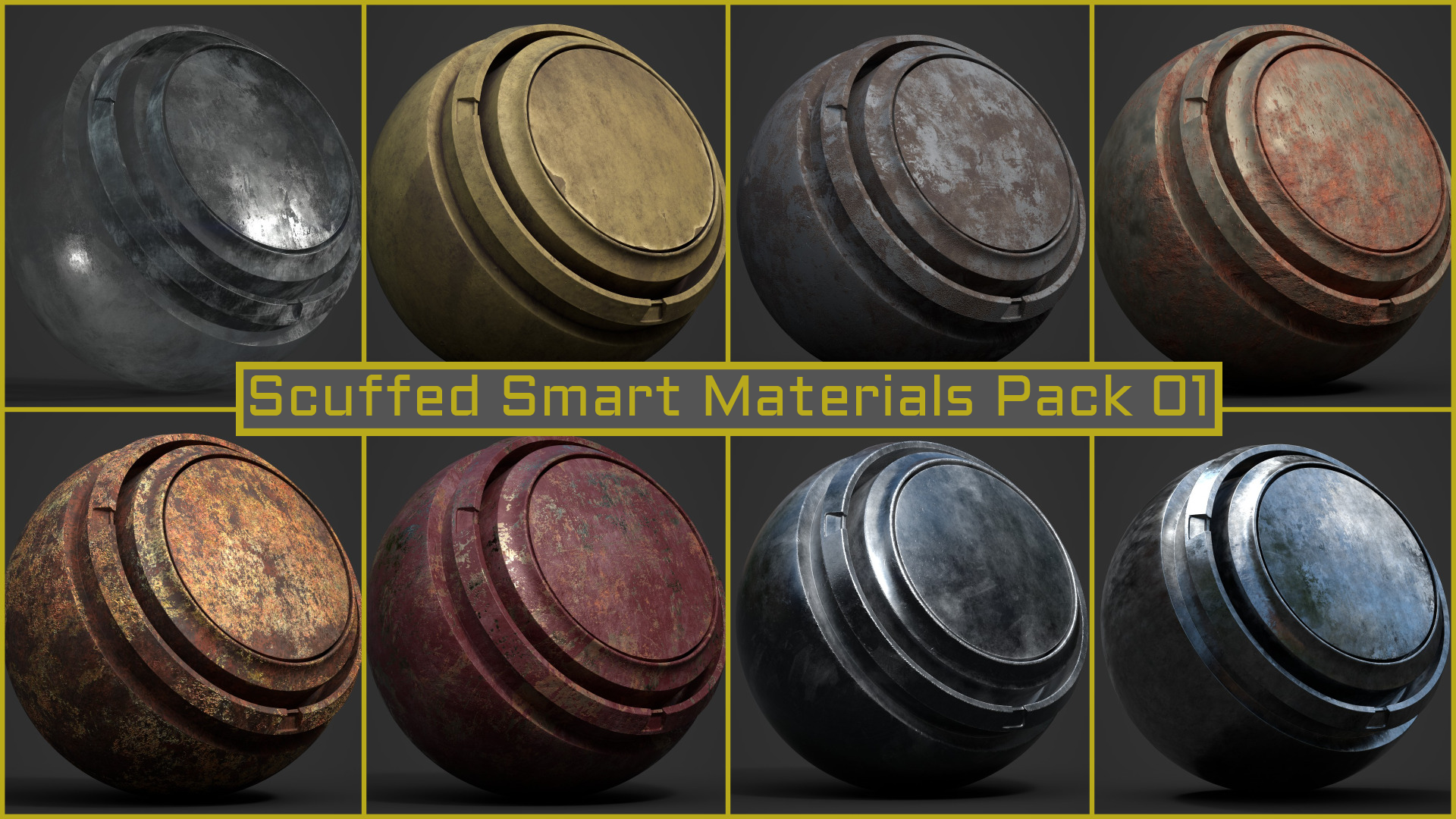 Scuffed Smart Materials Pack 01 | Fab