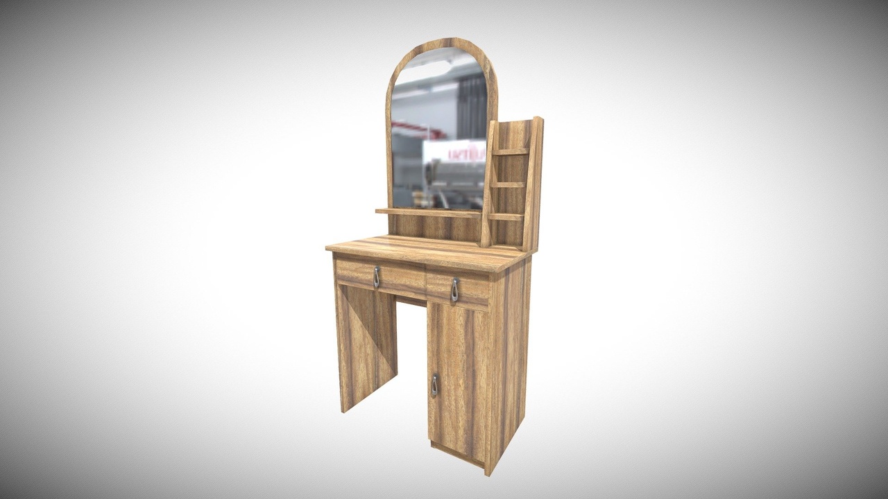 Media 1 for listing Wooden Dressing Table - Simple, Elegant & Modern