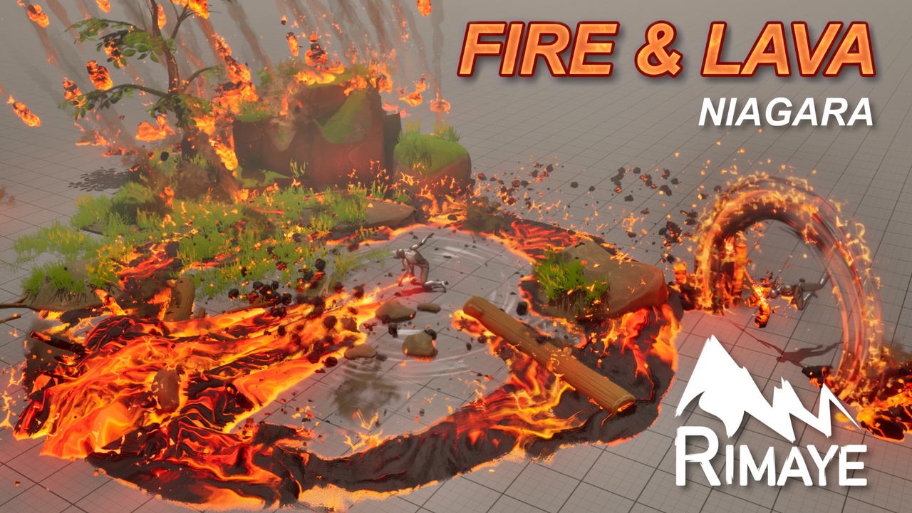 Media 1 for listing FIRE AND LAVA : ELEMENTAL VFX PACK - Niagara