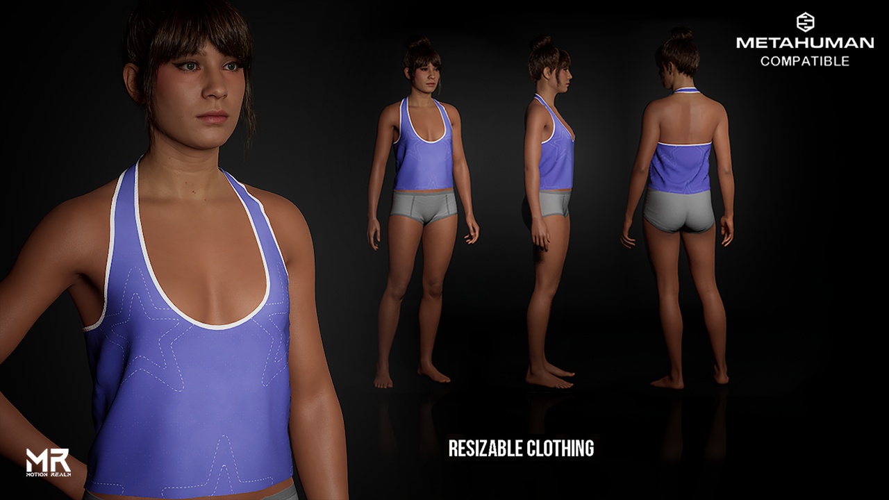 Media 1 for listing Star Crop Top - Causal Top For Metahuman