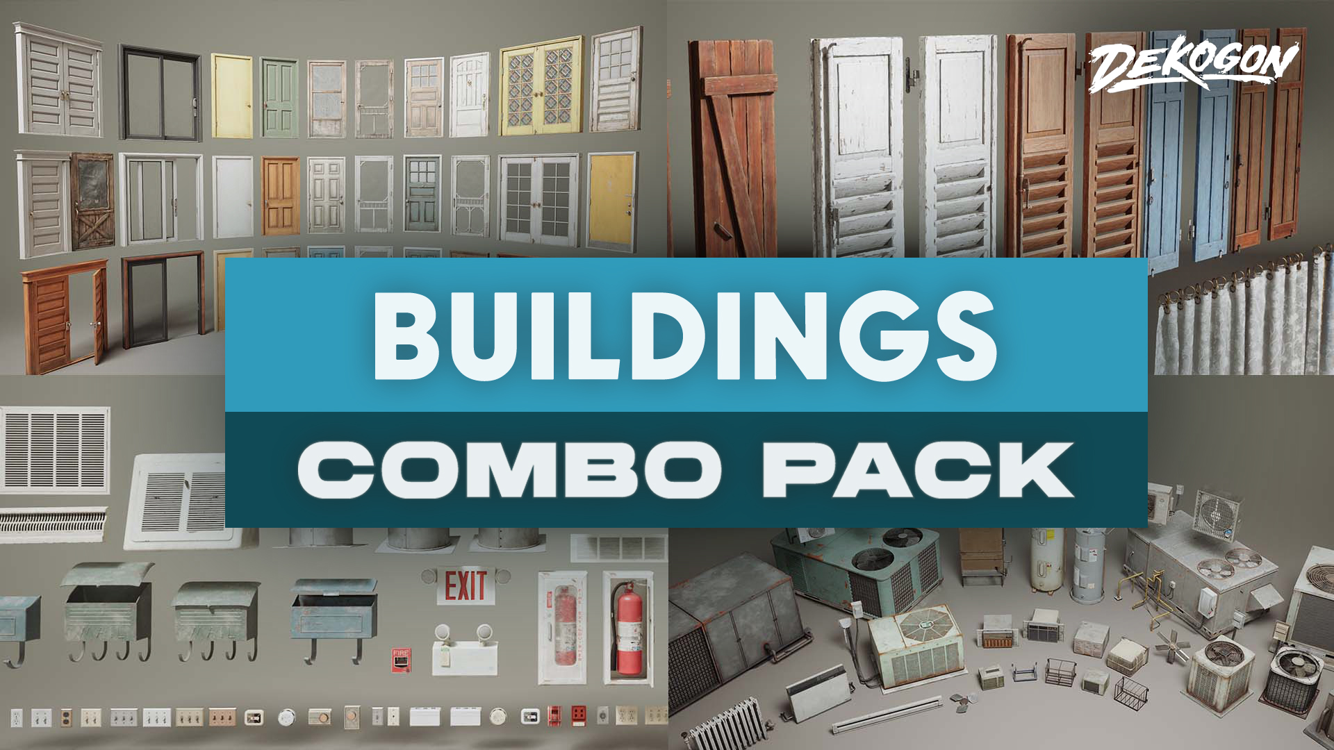 Buildings COMBO PROP PACK (VOL 1-14 ) | Fab