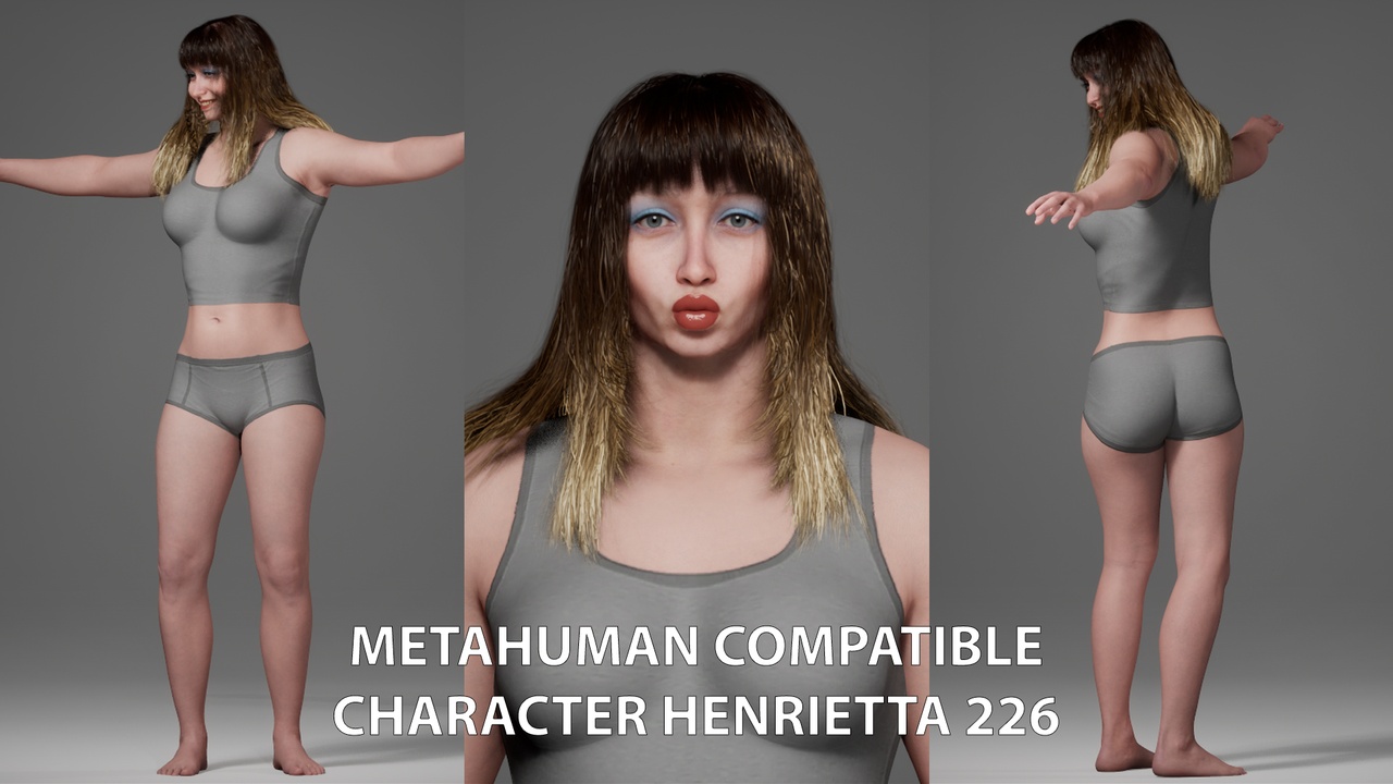 Media 1 for listing Metahuman Compatible Character Henrietta 226
