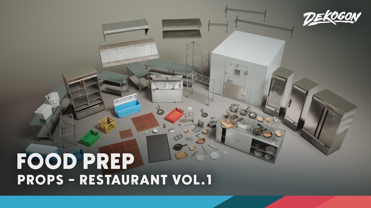 Media 1 for listing Restaurant VOL.1 - Food Prep (Nanite and Low Poly)