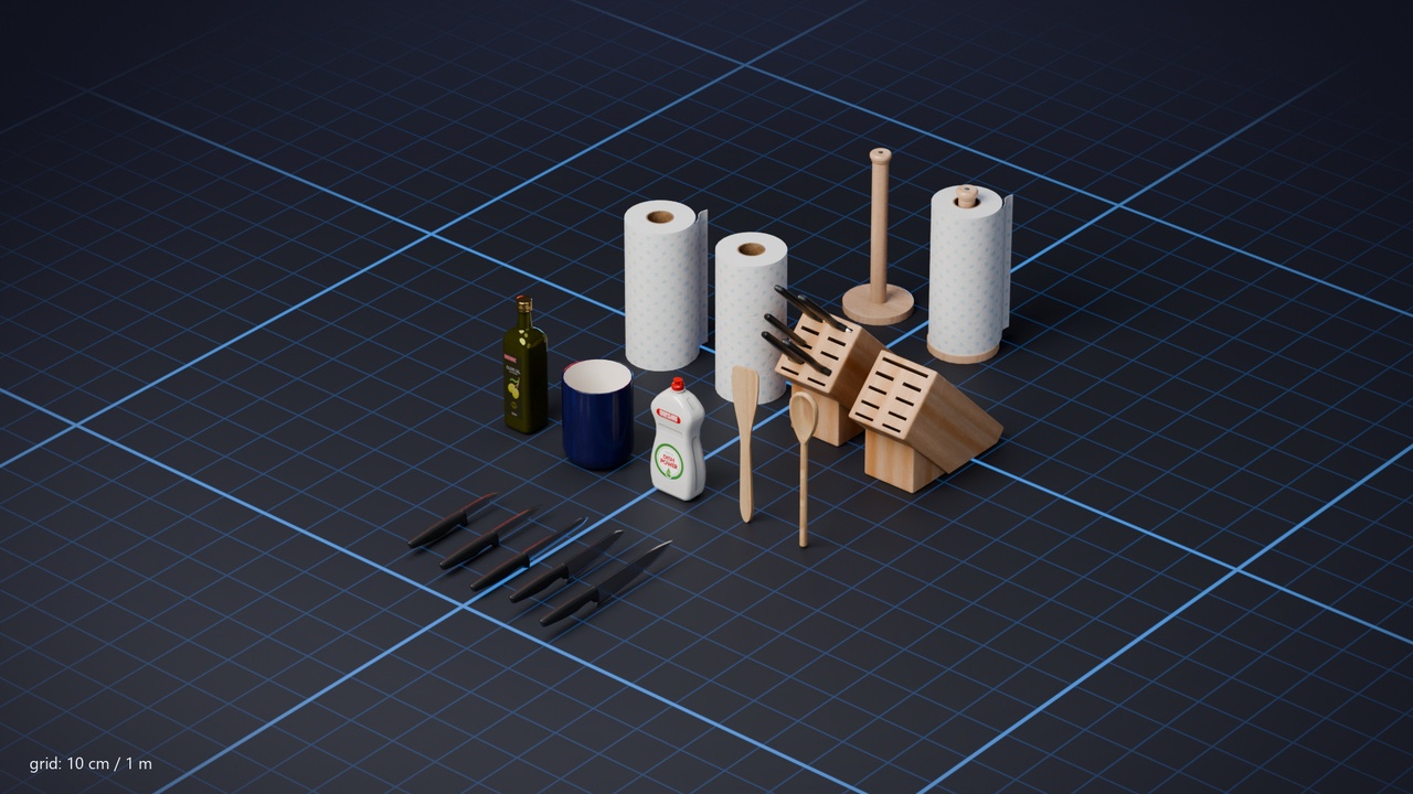 Media 1 for listing Kitchen Accessories | Kitchen | Game Ready | PBR
