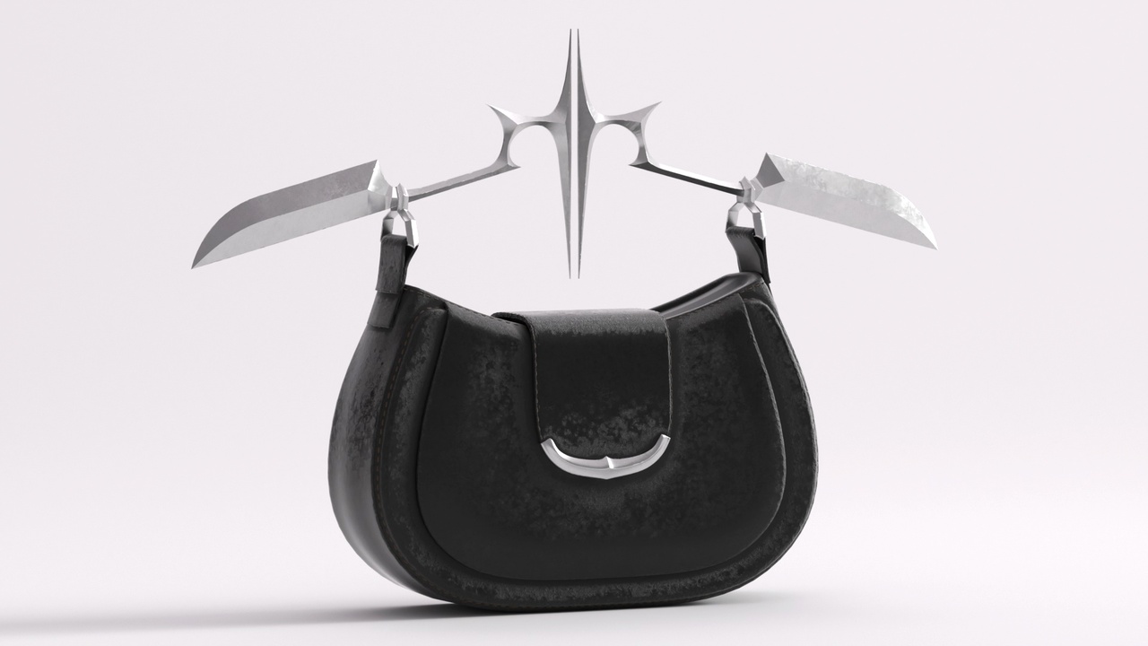 Media 1 for listing Knife leather bag