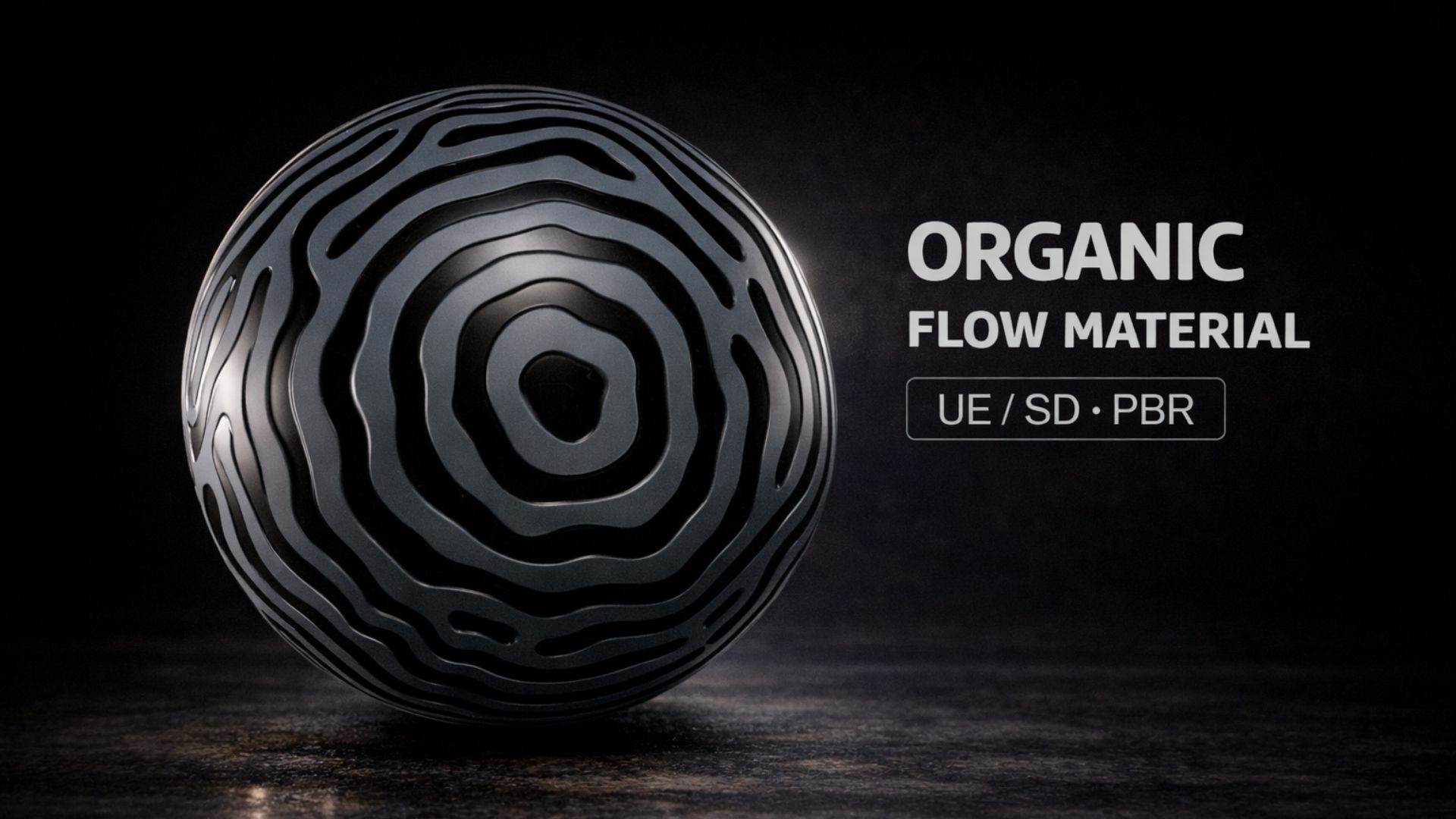 Organic Flow Pattern Organic Flow Pattern Material - 4K Realistic Tileable | Fab