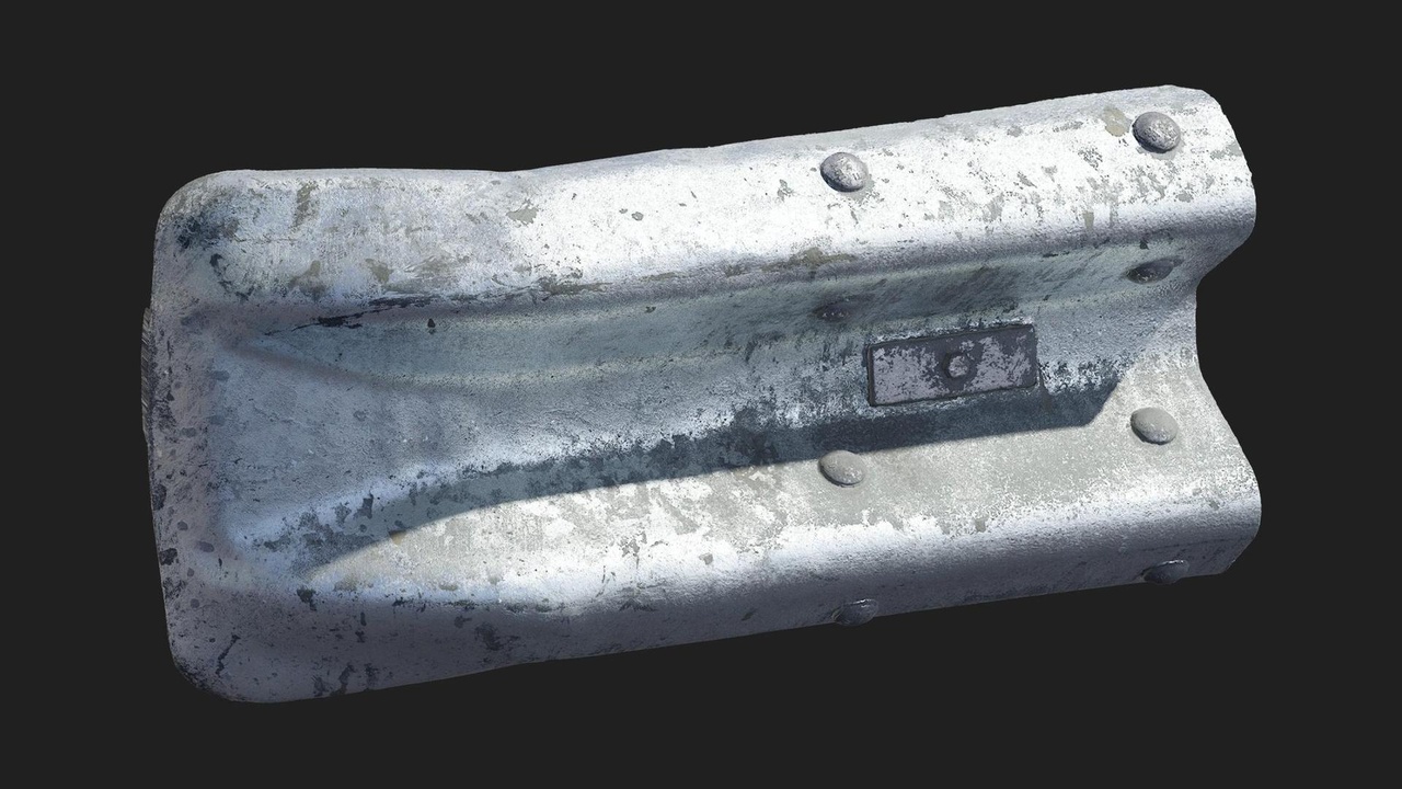 Media 1 for listing Modular Metal Guardrail End - Piece