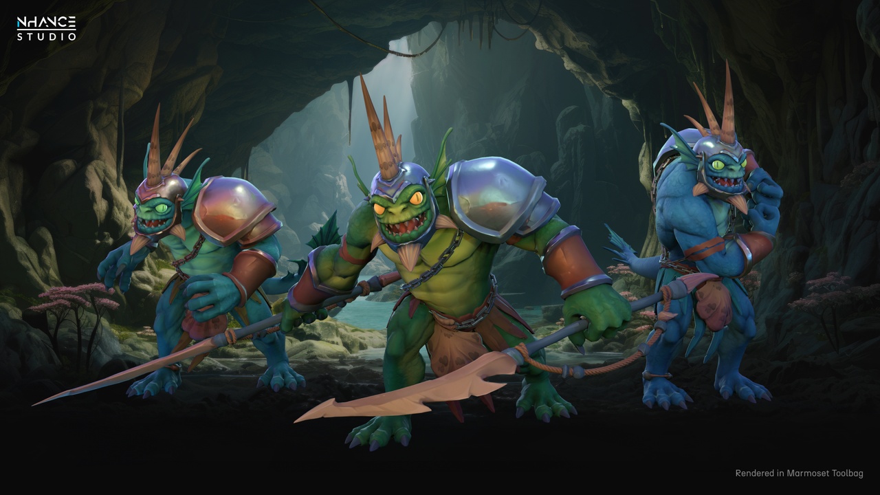 Media 1 for listing Stylized Fantasy Deep Sea Warrior