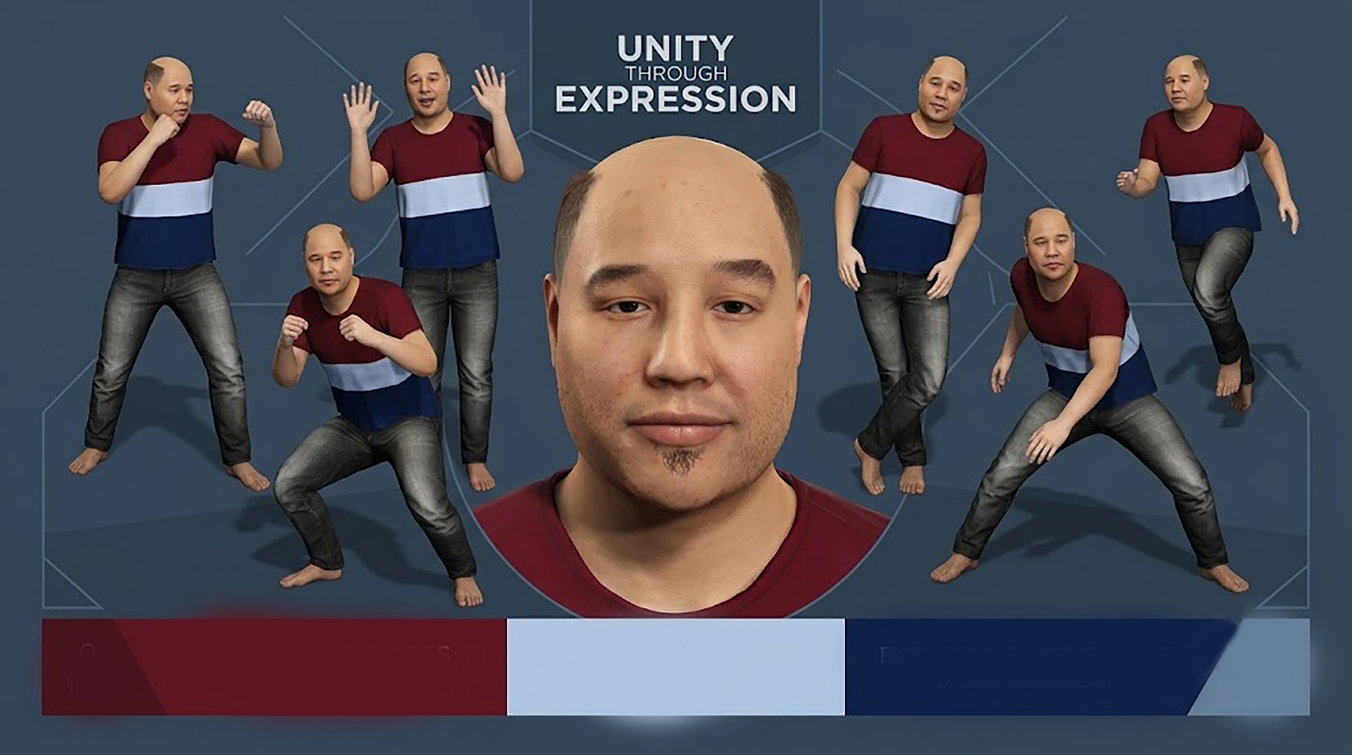 Media 1 for listing Realistic Asian Middle-Aged Male Character Fully Rigged with Facial