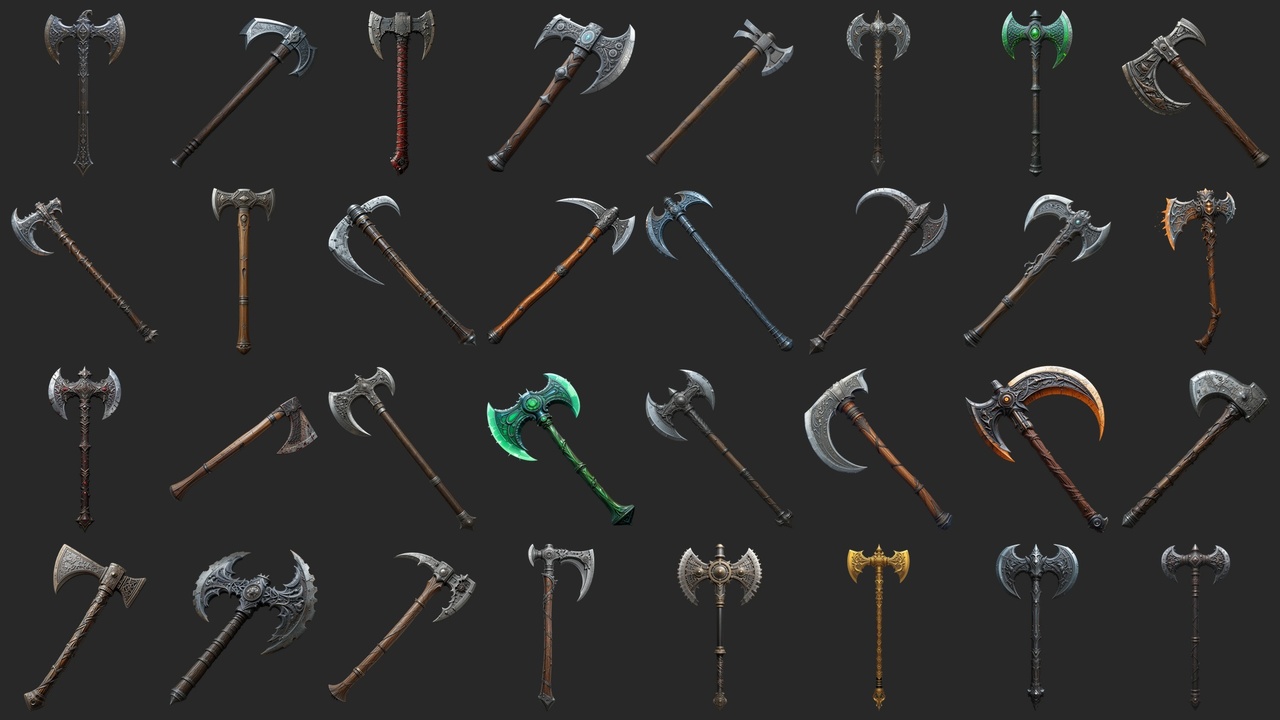 Medios 1 para el artículo 70 Crafted Battle-Axes - Icons