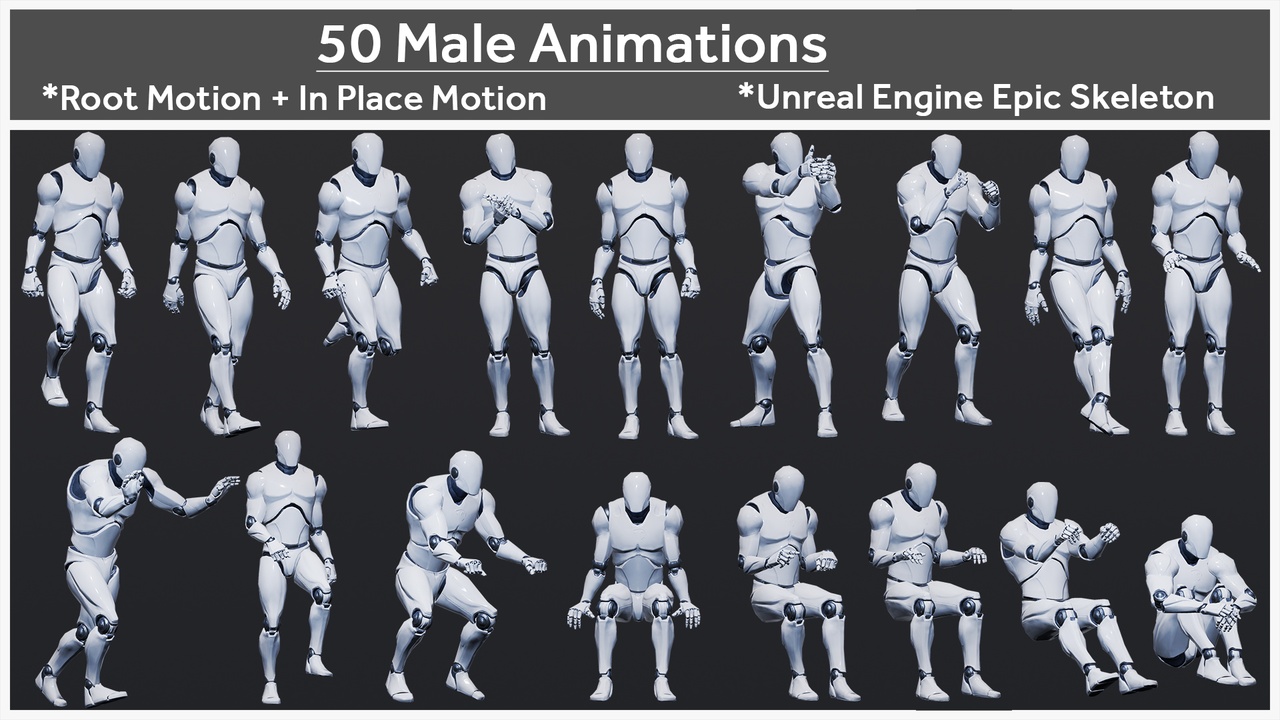 商品 50 Male Animations 的媒体 1
