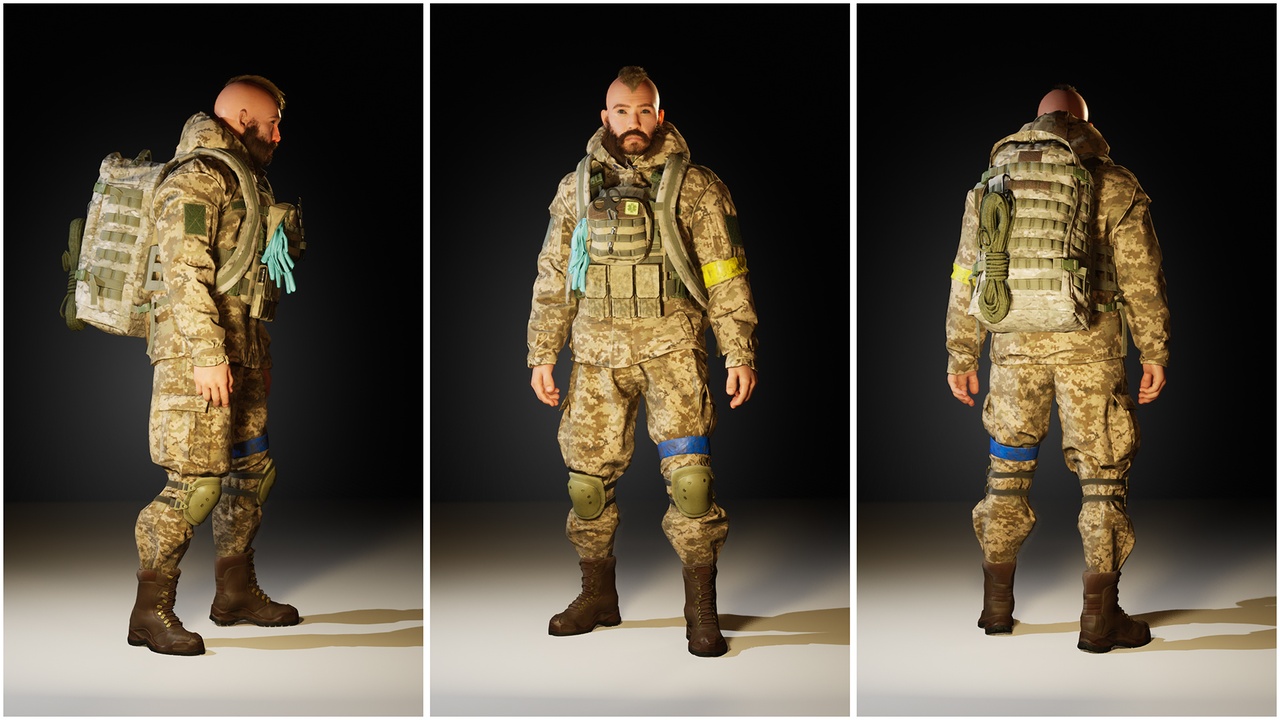 Media 1 for listing ZSU ( Ukraine ) Soldier Configurator. Metahuman Compatible