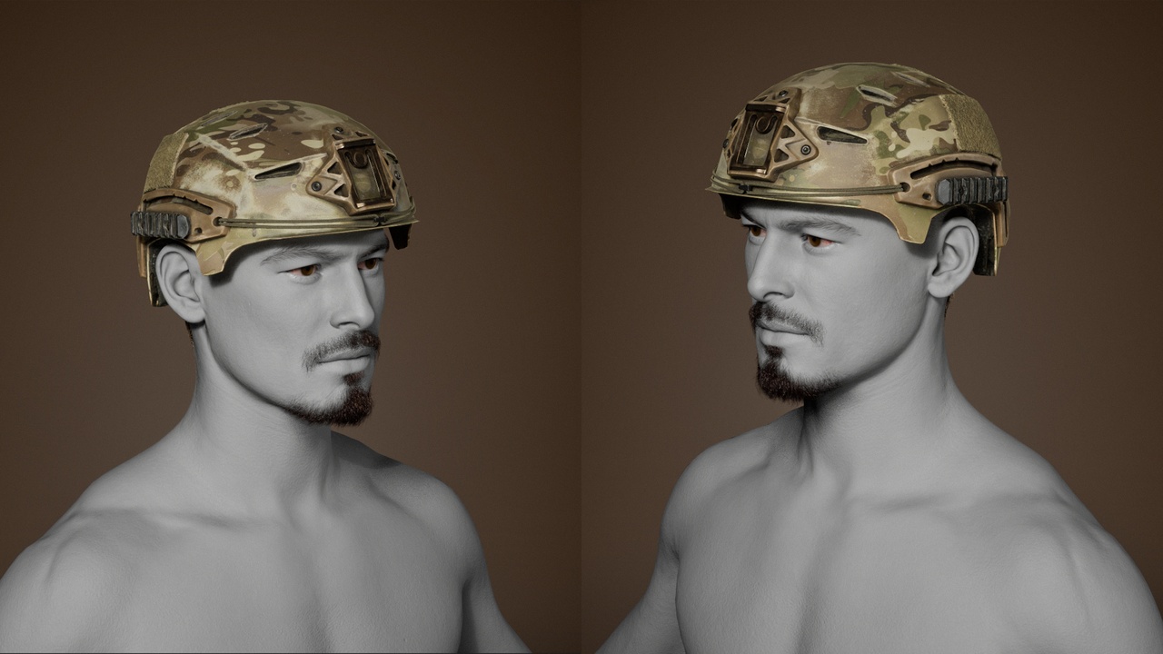Media 1 for listing GameReady Military Helmet - Outfit for MH Rigged