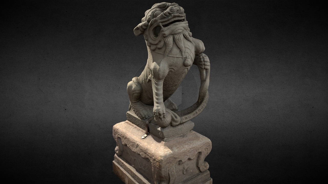 Media 1 for listing Lion-Statue-037M-梧棲朝元宮