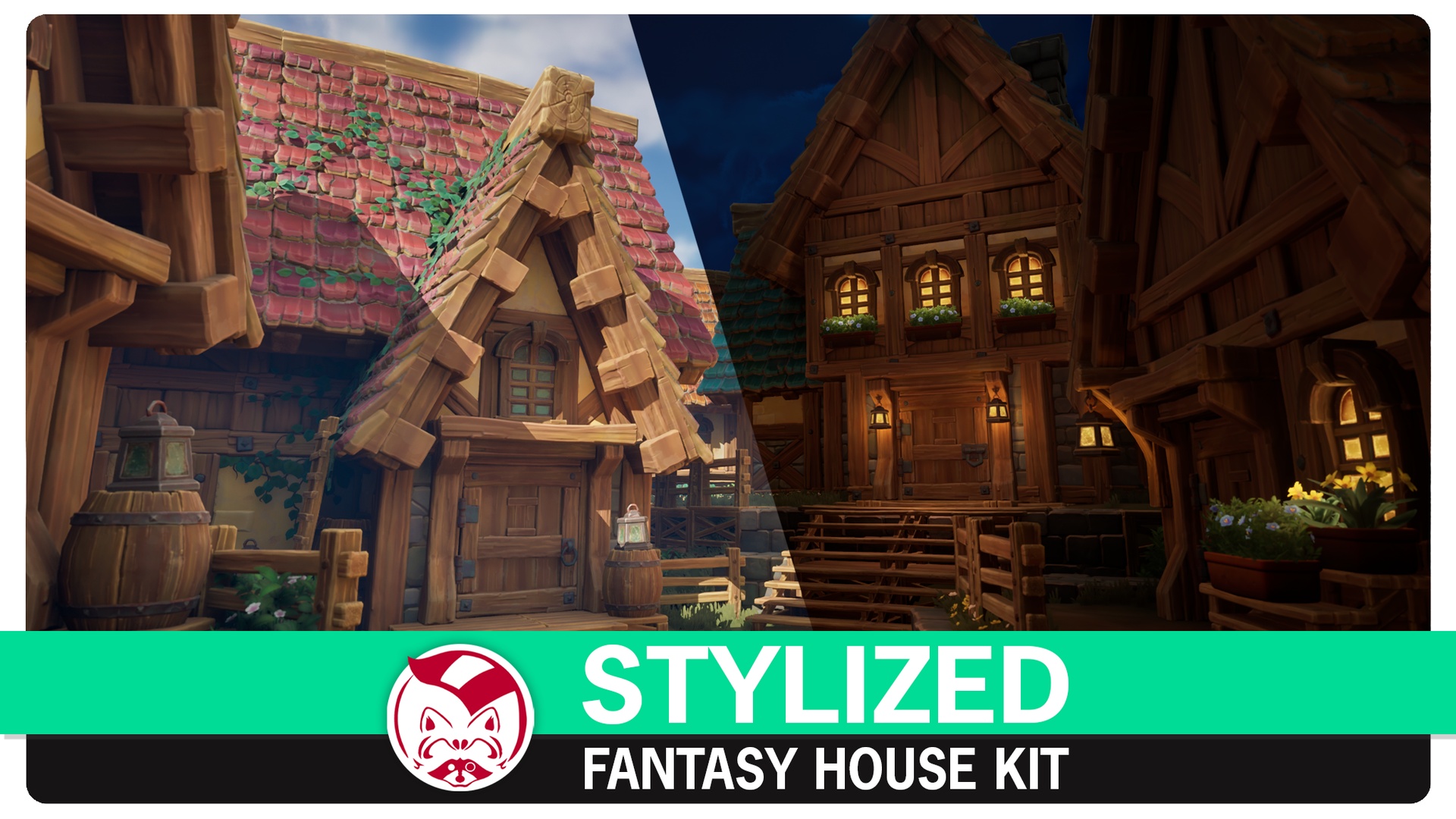 Media 1 for listing Stylized Fantasy House - Medieval Modular Kit
