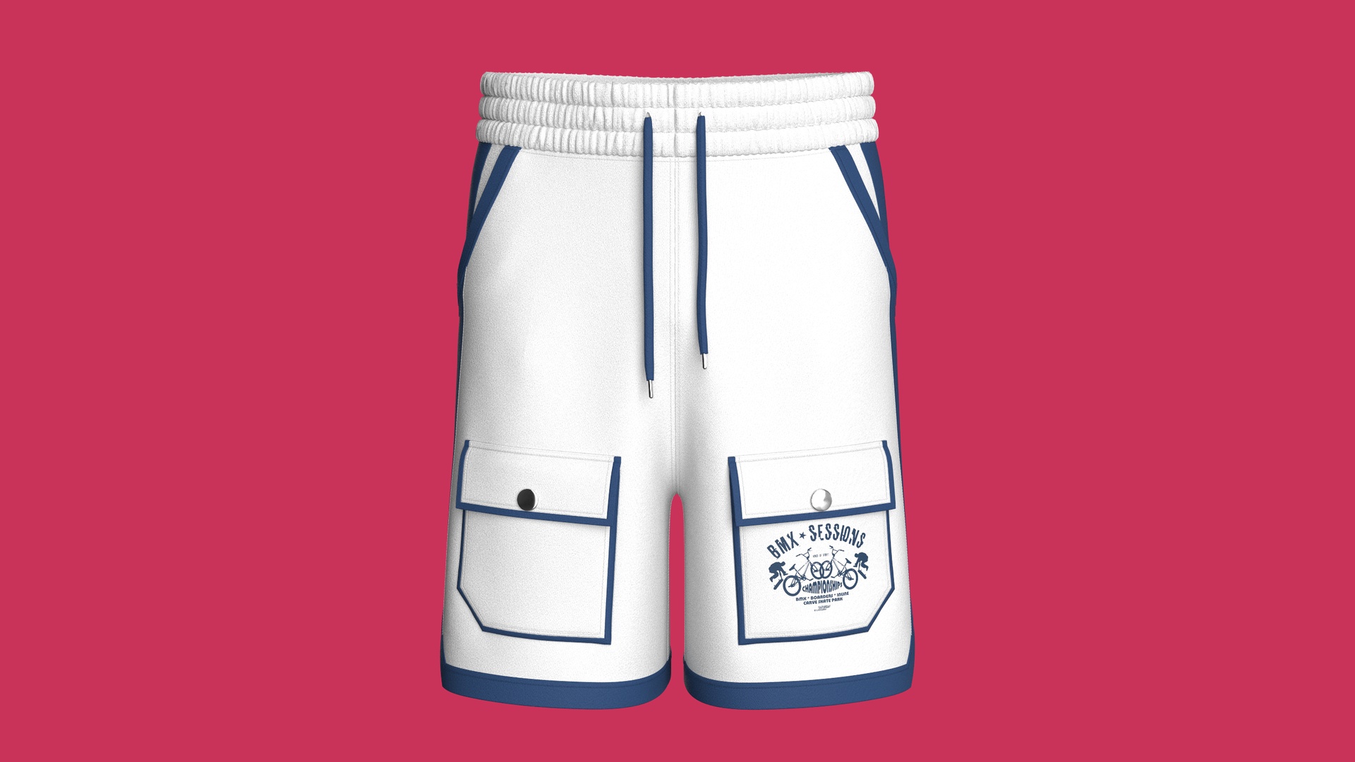 Media 1 for listing Men Printed Pocket Shorts With Elastic Waist | High Poly