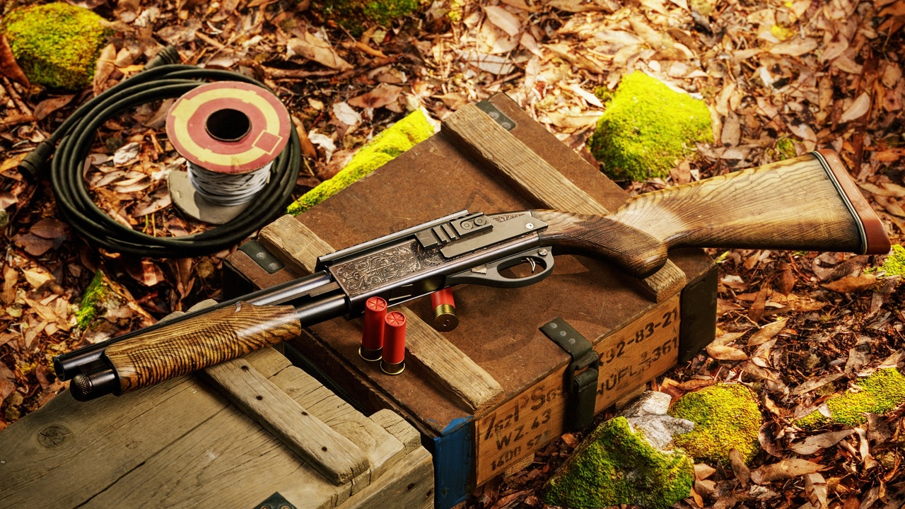 Animated FPS American Shotgun Gun Pack