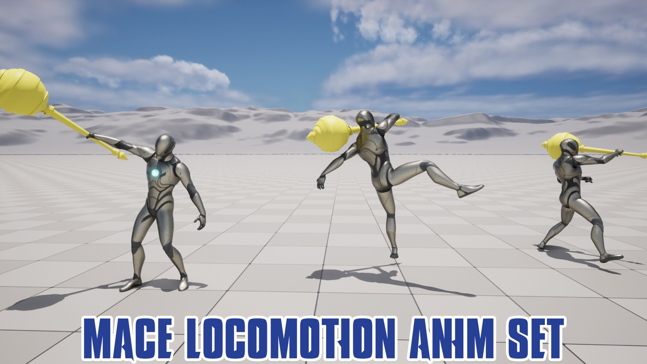 Media 1 for listing Mace Locomotion Anim Set