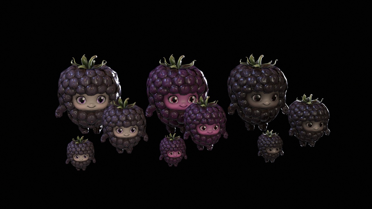 Media 1 for listing Chibi Fruit Blackberry