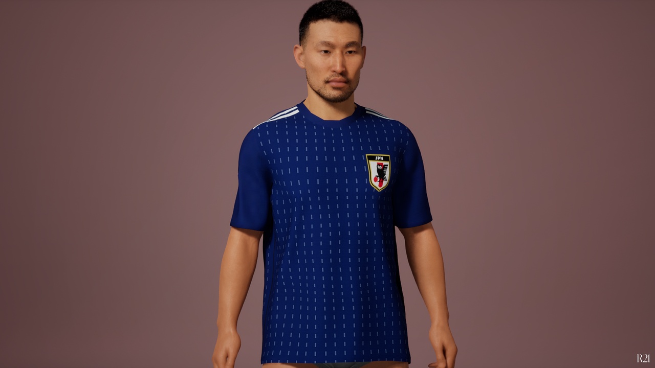 Media 1 for listing Japan T-Shirt (Var. 1) | Outfit Asset - Metahuman