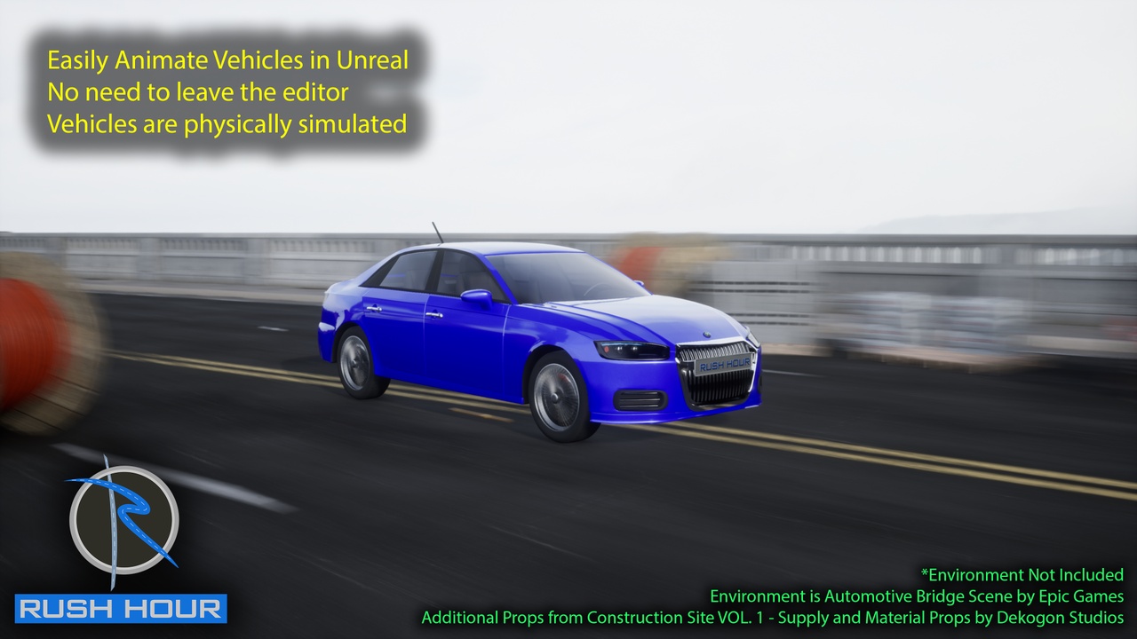 Vehicle Unreal Physx ArtStation Sedan/Van Procedural Vehicles Two