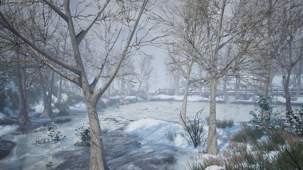Media 1 for listing Realistic Low Poly Winter Trees 31M