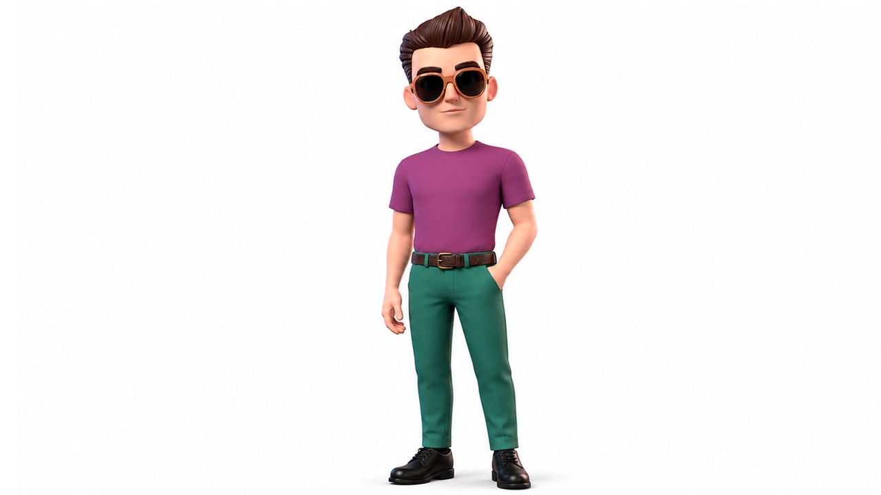 Media 1 for listing Modern Stylized Boy - Male Character Rigged and Animated